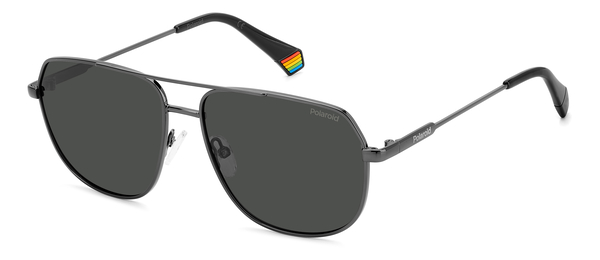 POLAROID-6195/S/X/S KJ1*M9 DARK RUTHENIUM(GREY POLARIZED 58*15, Gris, hi-res 0